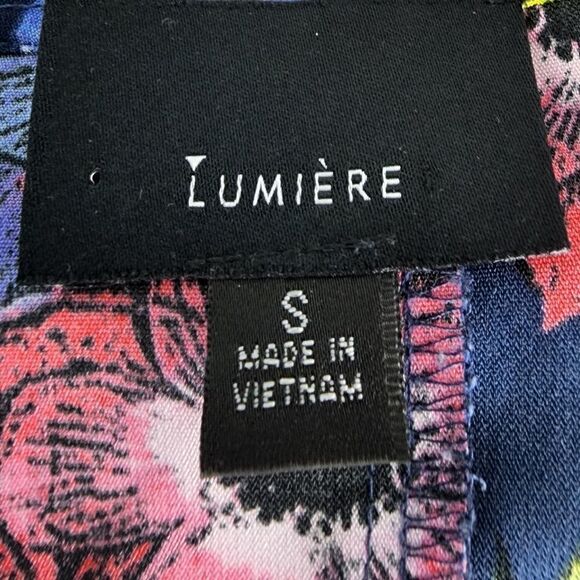 Lumiere Women's Floral Sleeveless Splice Neck Romper Size Small - Picture 5 of 6